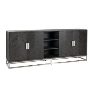 Sideboard Blackbone Silver black rustic Dressoir