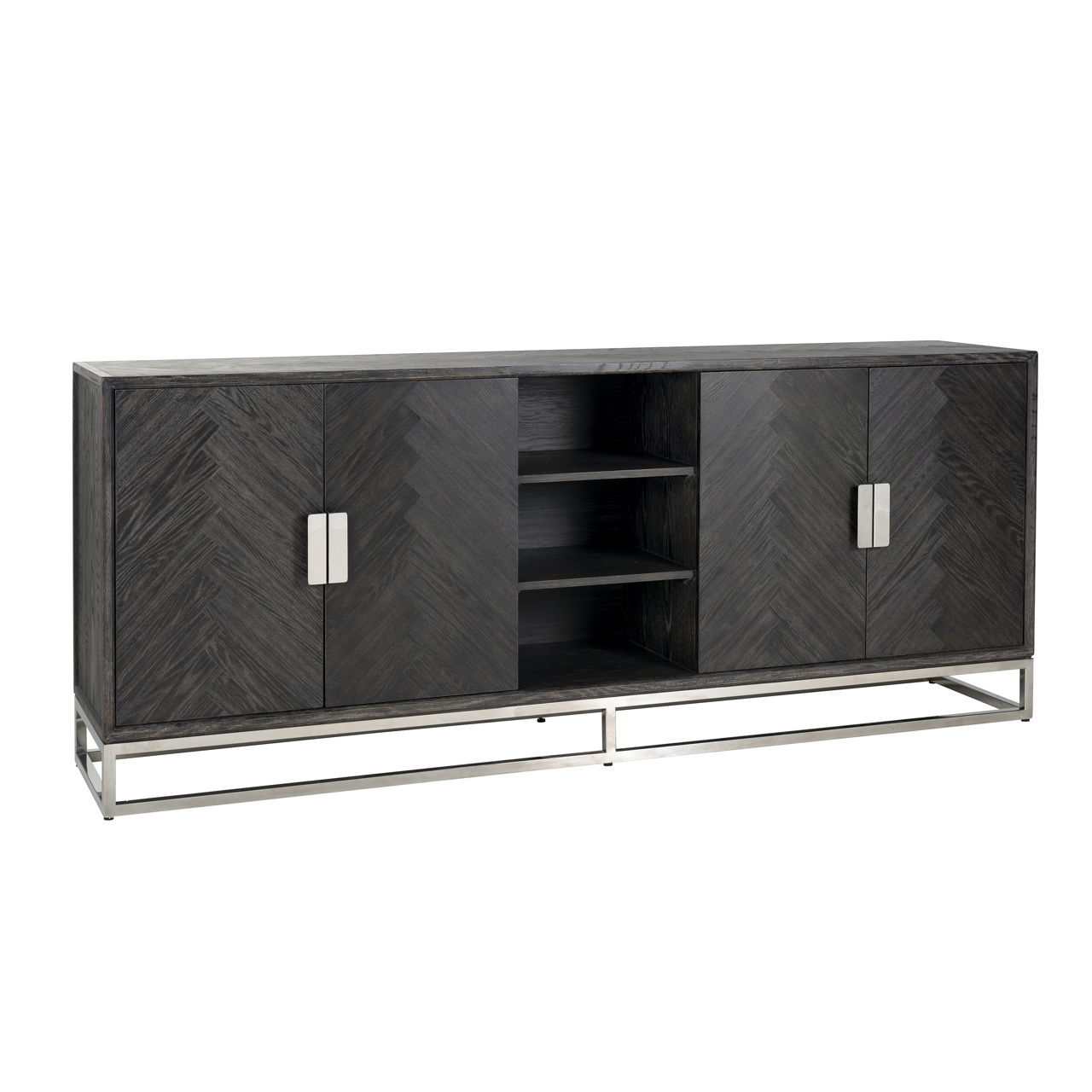 Sideboard Blackbone Silver black rustic Dressoir