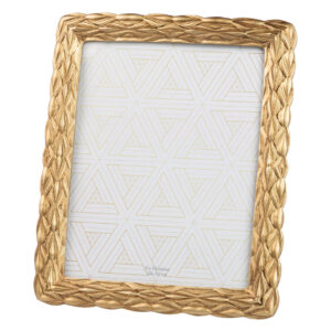 PORTAFOTOS RESINA DORADO 20x25 CM