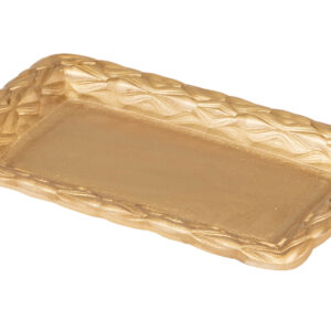 CENTRO DE MESA RESINA DORADA 25x15x3 CM