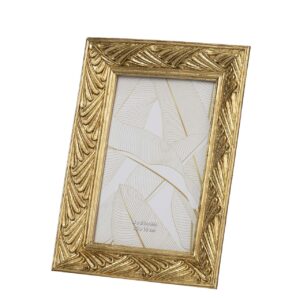 PORTAFOTOS RESINA DORADO 10x15 CM