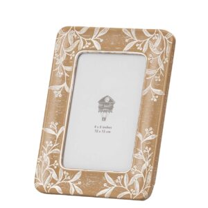 PORTAFOTOS RESINA NATURAL BLANCO 10x15 CM