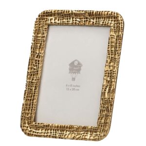 PORTAFOTOS RESINA DORADO 15x20 CM