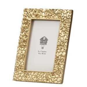 PORTAFOTOS RESINA DORADO 13x18 CM