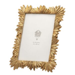 PORTAFOTOS RESINA DORADO 15x20 CM