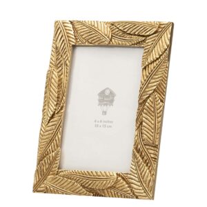 PORTAFOTOS RESINA DORADO 10x15 CM