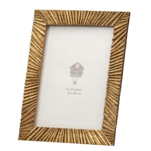 PORTAFOTOS RESINA DORADO ANTIQUE 15x20 CM