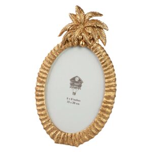 PORTAFOTOS RESINA DORADO 15x20 CM