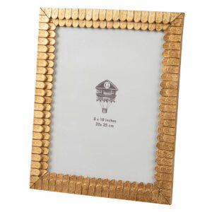 PORTAFOTOS RESINA DORADO 20x25 CM