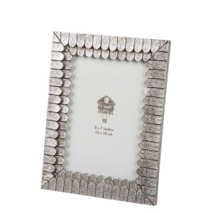 PORTAFOTOS RESINA PLATEADO 13x18 CM