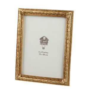 PORTAFOTOS RESINA DORADO 15x20 CM