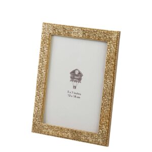 PORTAFOTOS RESINA DORADO 13x18 CM