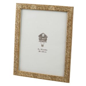 PORTAFOTOS RESINA DORADO 20x25 CM