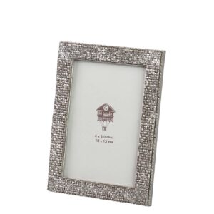 PORTAFOTOS RESINA PLATEADO 10x15 CM