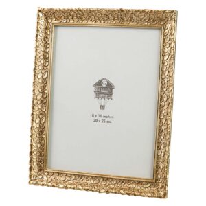 PORTAFOTOS RESINA DORADO 20x25 CM