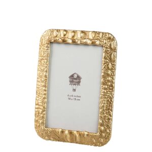 PORTAFOTOS RESINA DORADO 10x15 CM