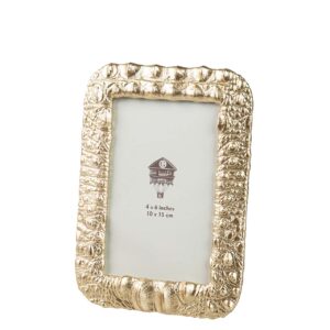 PORTAFOTOS RESINA DORADO 10x15 CM