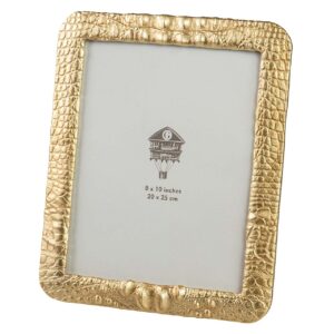 PORTAFOTOS RESINA DORADO 20x25 CM