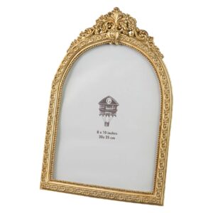 PORTAFOTOS RESINA DORADO 20x25 CM