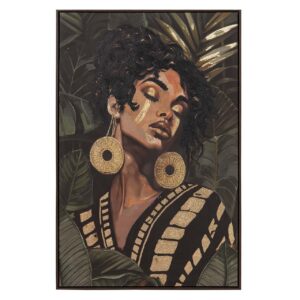 CUADRO MUJER 30% PINTADO A MANO 83x4x123 CM