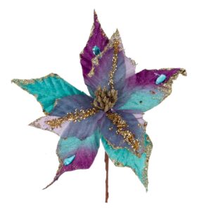 PIN PONSETTIA VELVET DIAM. 24 CM