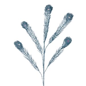 RAMA PAVO REAL GLITTER H. 94 CM