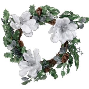 CORONA NAVIDAD FLOR FOAM DIAM. 50 CM