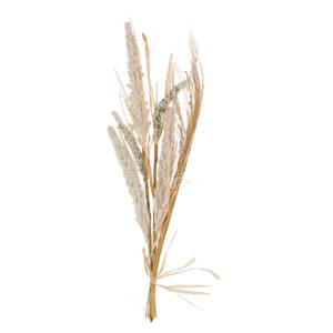 RAMA ESPIGAS BLANCA 60 CM
