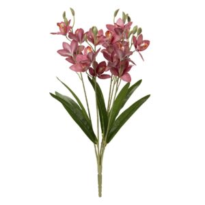 RAMA FLOR ORQUEDEA POLIESTER ROSA 20x20x56 CM
