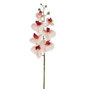 FLOR ORQUIDEA POLIESTER ROSA 15x15x76 CM