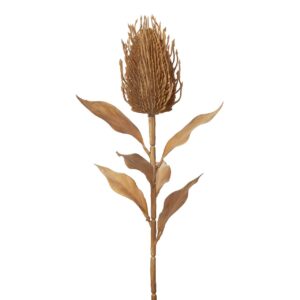 FLOR CARDO POLIESTER NARANJA 12x12x69 CM