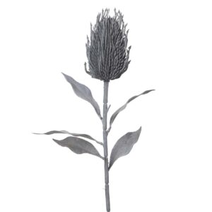 FLOR CARDO POLIESTER AZUL 12x12x69 CM