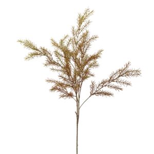 RAMA HOJAS POLIESTER MARRON 40x25x105 CM