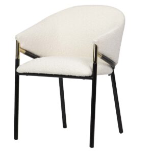 SILLA TEXTIL BLANCO ATLANTA 57x57x79 CM