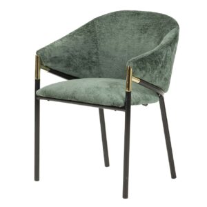 SILLA TEXTIL NEGRO ATLANTA 57x57x79 CM