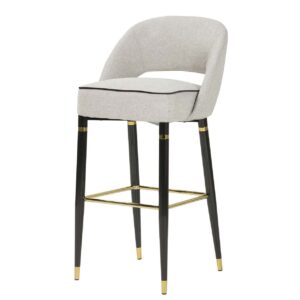 TABURETE TEXTIL GRIS HOUSTON 51x53x102 CM