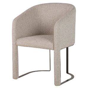 BUTACA CHENILLA METAL DORADO TACOMA 60x59x83 CM