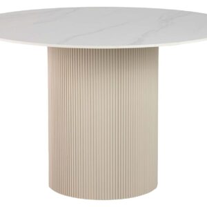 MESA COMEDOR PIEDRA BLANCA ORIZABA 120x120x77 CM