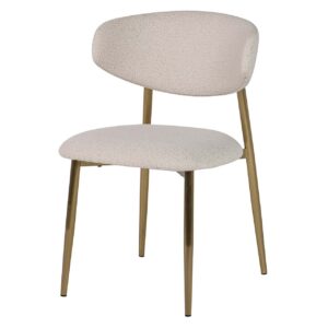 SILLA CHENILLA ACERO INOXIDABLE LECCE 54x57x81 CM