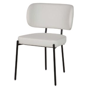 SILLA POLIESTER METAL NEGRO RODAS 55x55x79 CM