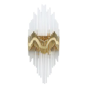 APLIQUE DE PARED METAL CRISTAL MADRID 25x25x65 CM