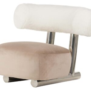 SILLON LANA VELVET ROSA QUFU 100x82x71 CM