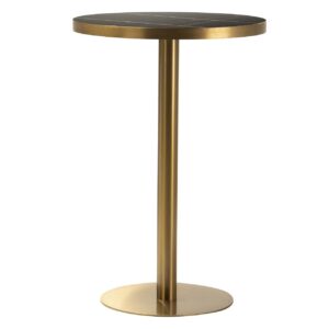 MESA ALTA INOX. PIEDRA LODI 70x70x105 CM