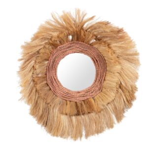 ESPEJO RATAN  85x17x85 CM