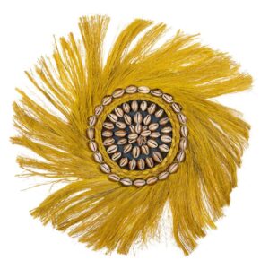 ADORNO PARED FIBRAS / CONCHAS  BATU 60x4x60 CM