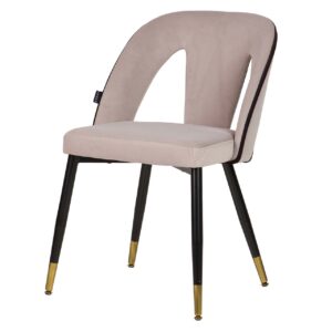 SILLA VELVET GRIS STOWE 49x54x82 CM