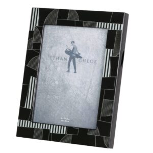 PORTAFOTOS MDF NEGRO GRIS 15x20 CM