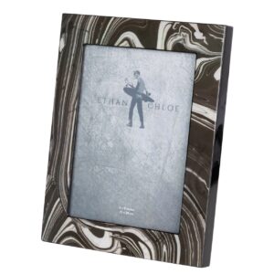 PORTAFOTOS MDF NEGRO BLANCO ABSTRACTO 15x20 CM