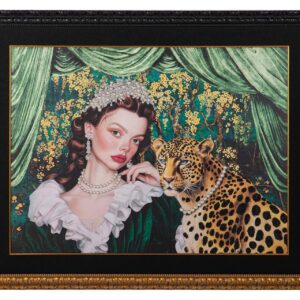 CUADRO LUXURY IN PEARLS CON MARCO 150x8x120 CM