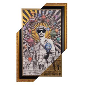 CUADRO EXPLORING AROUND THE WORLD 90x8x140 CM